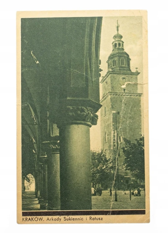 KRAKÓW - ARKADY SUKIENNIC, RATUSZ 1948