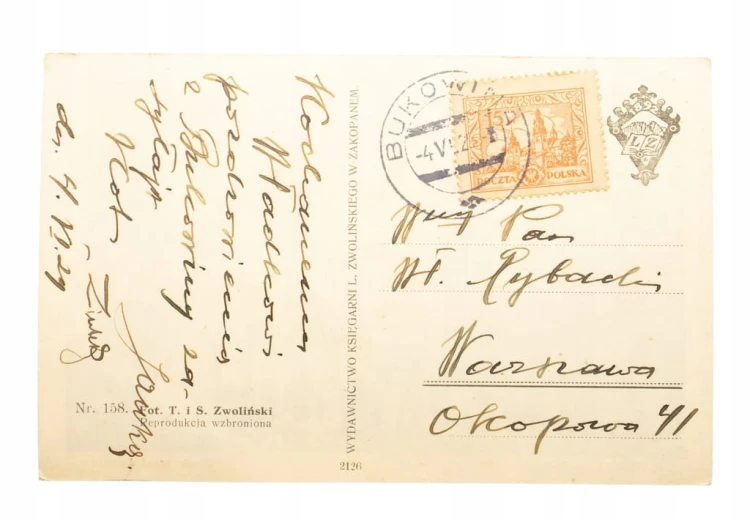BUKOWINA NA PODHALU - GÓRALE PRZED KOŚCIOŁEM 1929