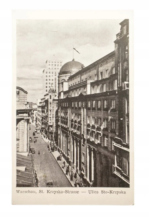 WARSZAWA - ULICA STO-KRZYSKA 1940