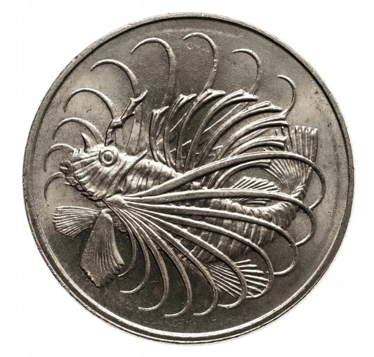 SINGAPORE 50 CENTS 1981 ROK RYBA st.1-
