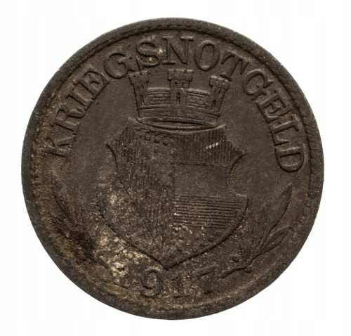 PFORZHEIM 10 PF 1917 ROK st.3+ cynk