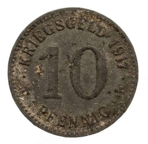 MENDEN 10 PF 1917 rok st.3 cynk