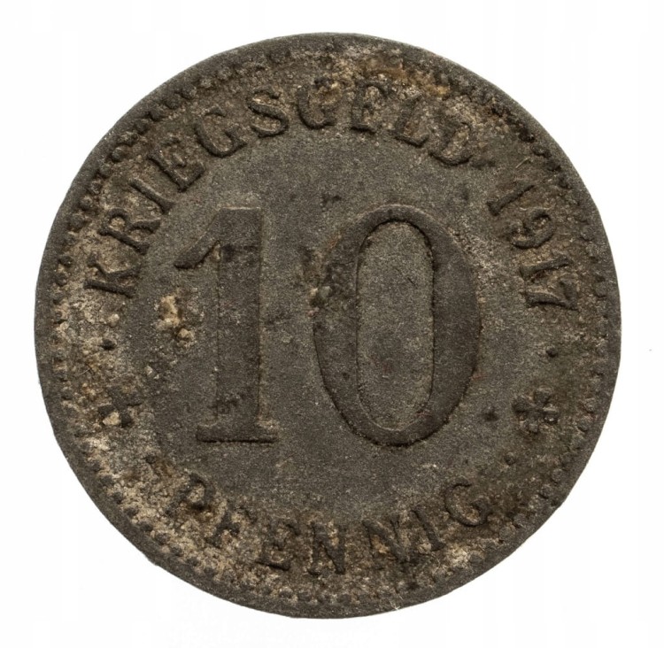 MENDEN 10 PF 1917 rok st.3 cynk