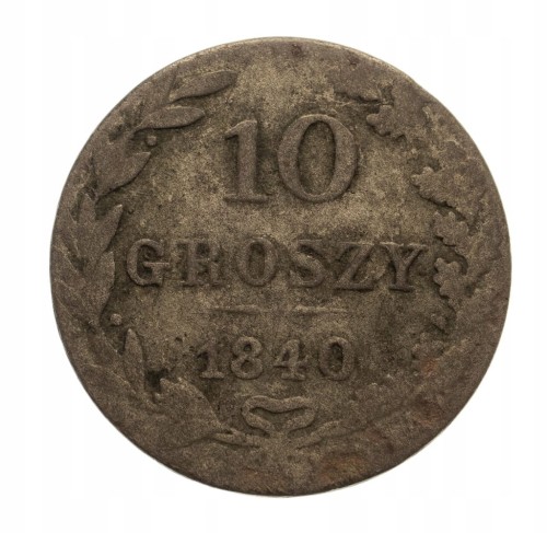 10 groszy 1840 MW, Warszawa Królestwo Kongresowe