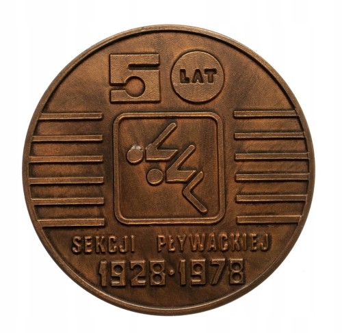 MEDAL 50 LAT SEKCJI PŁYWACKIEJ KS WARTA POZNAŃ