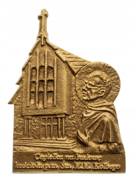 MEDAL CEGIEŁKA KOŚCIÓŁ ŚW. M. M. KOLBEGO LUBOŃ