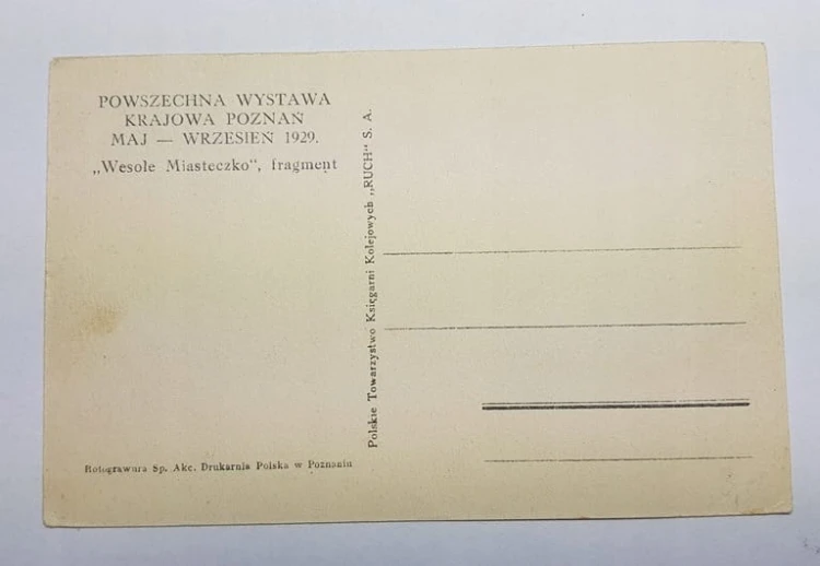 POZNAŃ TARGI PWK 1929 WESOŁE MIASTECZKO