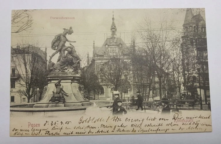 POZNAŃ PLAC RATAJSKIEGO FONTANNA 1905