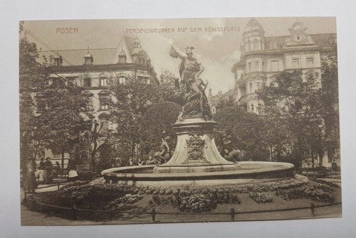 POZNAŃ PLAC RATAJSKIEGO FONTANNA pocz.XX w.