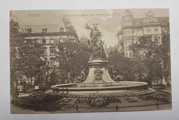 POZNAŃ PLAC RATAJSKIEGO FONTANNA pocz.XX w.