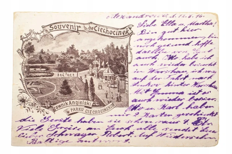 CIECHOCINEK - PARK CIECHOCIŃSKI 1916