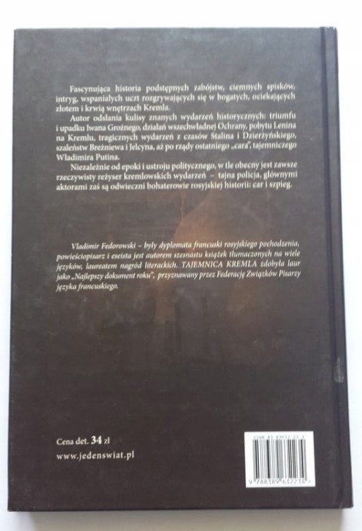 STARA KSIĄŻKA TAJEMNICA KREMLA V. FEDOROWSKI 2005