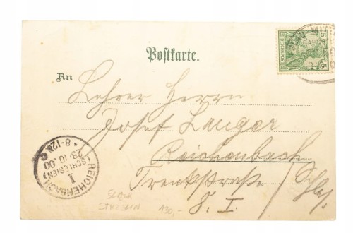 STRZELIN - RATUSZ, SZKOŁA 1900