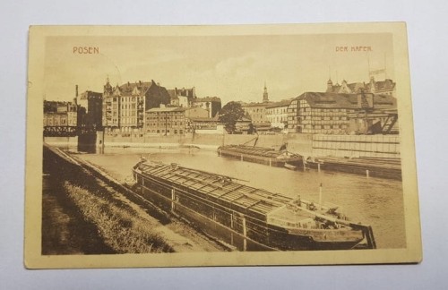 POZNAŃ WARTA BARKI PORT 1911