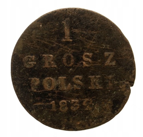 Mikołaj I 1825-55, grosz polski 1832 K-G, Warszawa