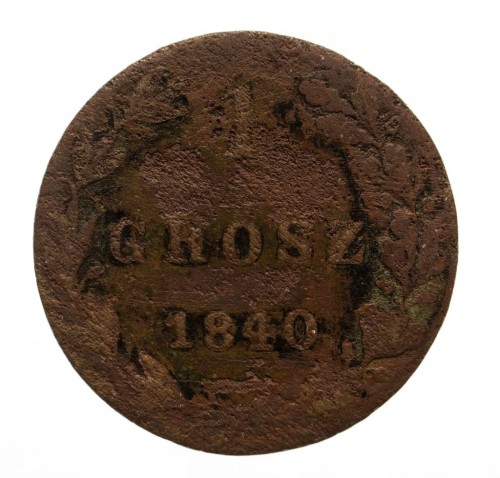 Mikołaj I 1825-1855, grosz 1840 MW, Warszawa