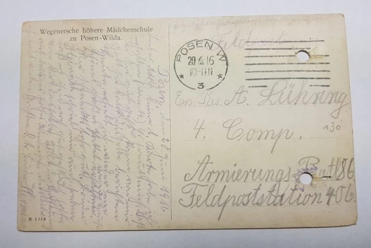 Poznań Krakowska Wyższa Szkoła dla Dziewcząt 1916