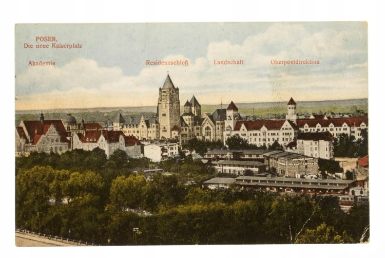 FELDPOST POZNAŃ ZAMEK CESARSKI WIDOK OGÓLNY 1914