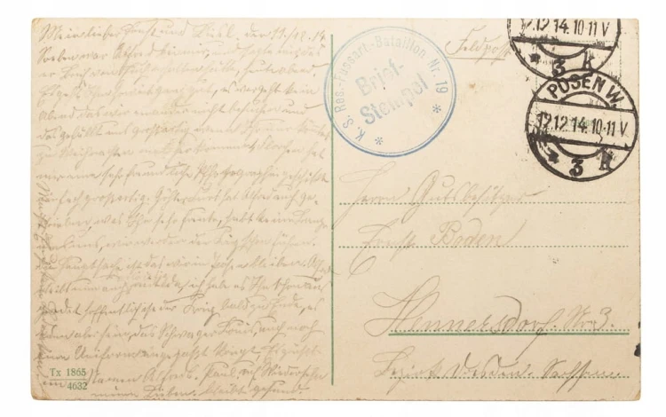 FELDPOST POZNAŃ ZAMEK CESARSKI WIDOK OGÓLNY 1914