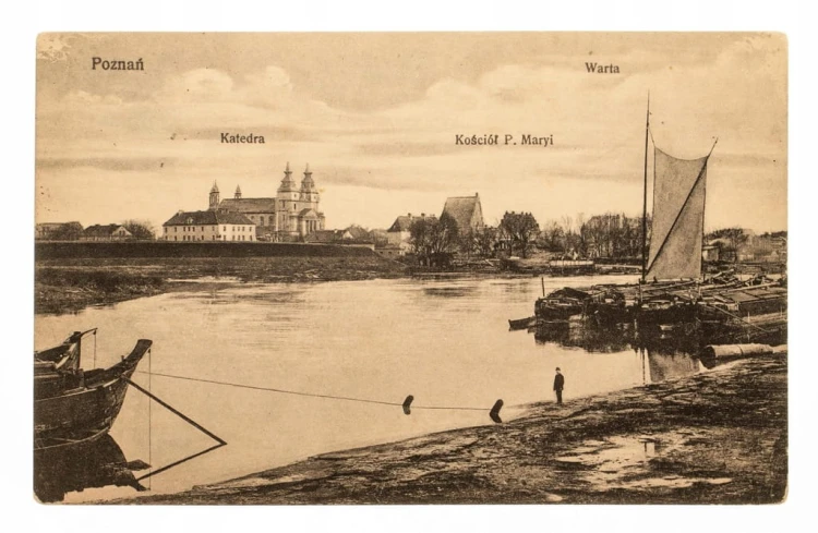 POZNAŃ WARTA KATEDRA BARKI KOŚCIÓŁ P. MARYI 1914