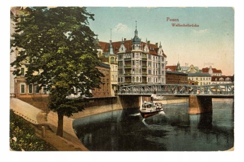 POZNAŃ MOST CHWALISZEWSKI STATEK 1915