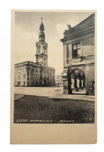 LESZNO - RATUSZ, RYNEK pocz. XX w.