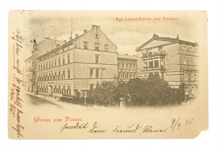 POZNAŃ - SZKOŁA, SEMINARIUM NAUCZYCIELSKIE 1898