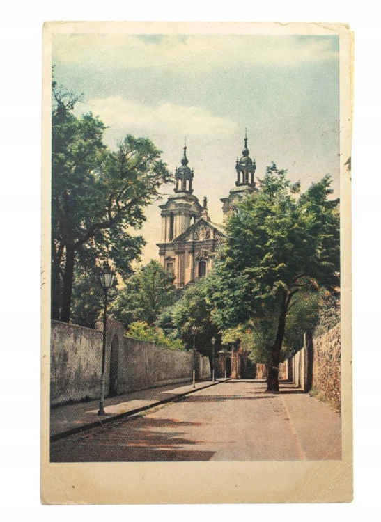 KRAKÓW - BAZYLIKA, KOŚCIÓŁ NA SKAŁCE 1945