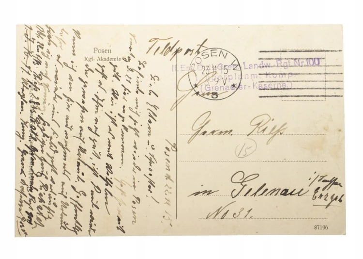 POZNAŃ - UNIWERSYTET ADAMA MICKIEWICZA 1915
