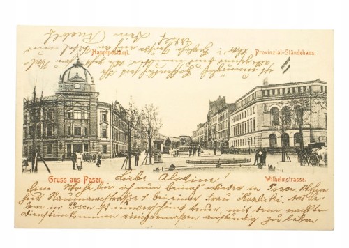 POZNAŃ - ALEJE MARCINKOWSKIEGO, POCZTA 1903