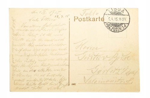 LESZNO - RYNEK, RATUSZ, FELDPOST 1915