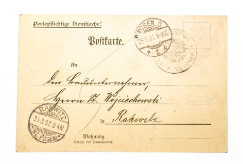 POZNAŃ - IZBA RZEMIEŚLNICZA, HANDWERTSTAMMER 1907