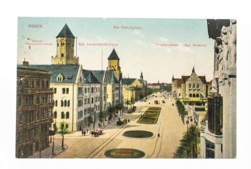 POZNAŃ - PLAC ZAMKOWY, ŚW. MARCIN, FELDPOST 1915