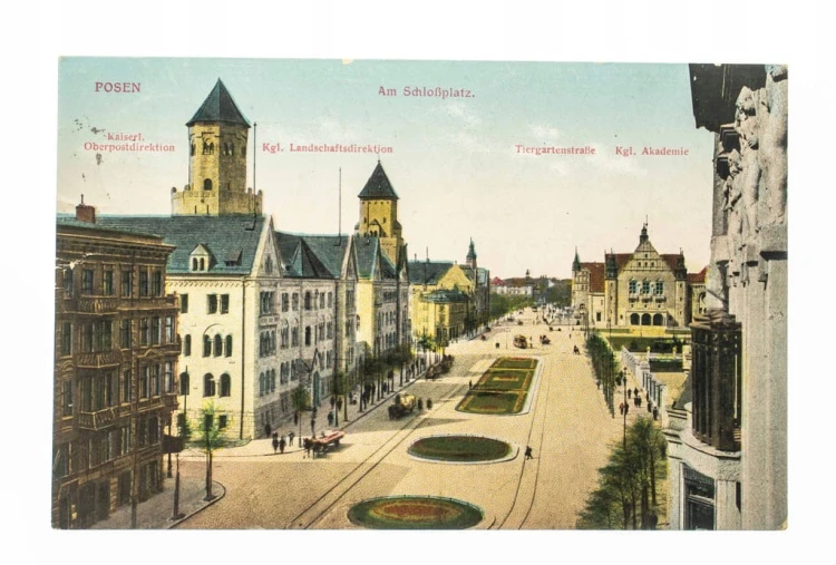 POZNAŃ - PLAC ZAMKOWY, ŚW. MARCIN, FELDPOST 1915