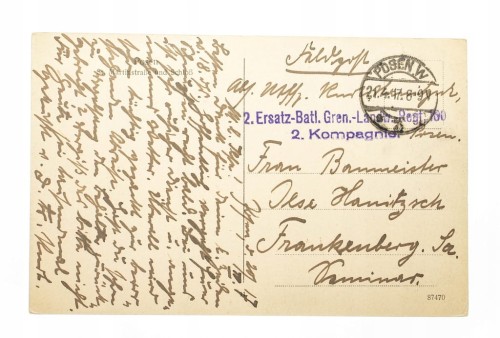 POZNAŃ - ZAMEK CESARSKI, ŚW. MARCIN, FELDPOST 1917