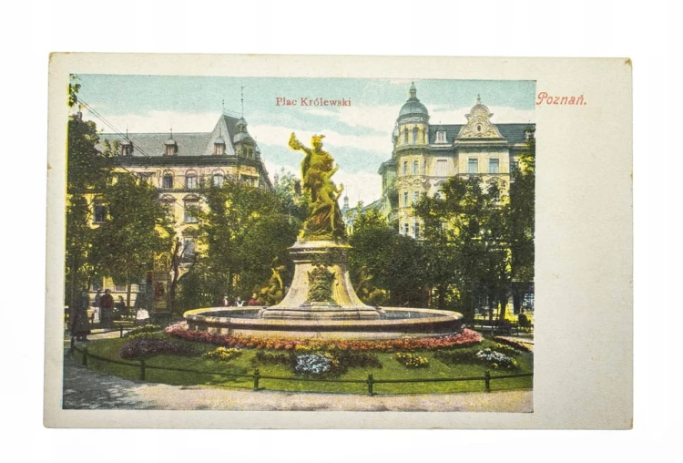 POZNAŃ-PLAC KRÓLEWSKI,FONTANNA PERSEUSZA pocz.XXw.