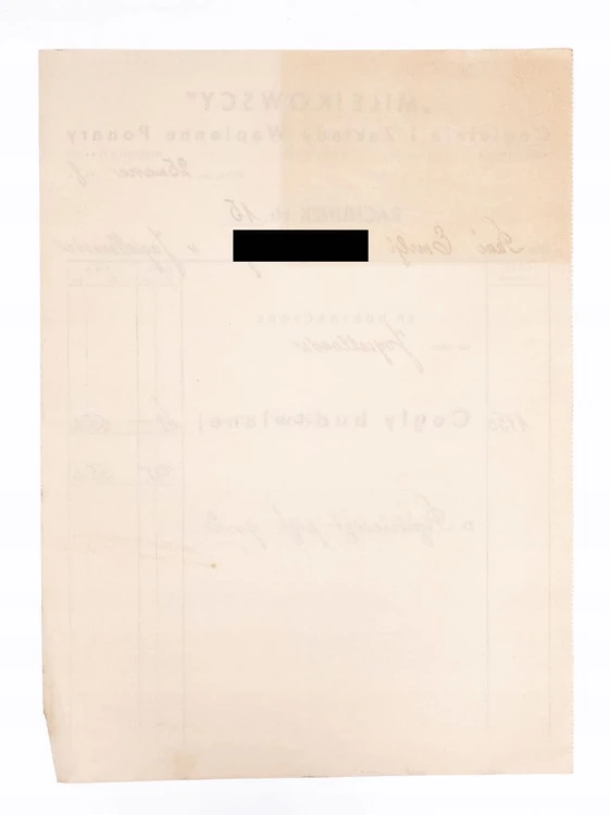 RACHUNEK - MILEJKOWSCY, CEGIELNIA I ZAKŁADY WAPIENNE PONARY, WILNO 1938