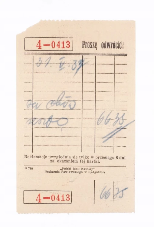 STARY RACHUNEK - CENTRALA SZKŁA OKIENNEGO JAN JÓŹWIAK, POZNAŃ 1937