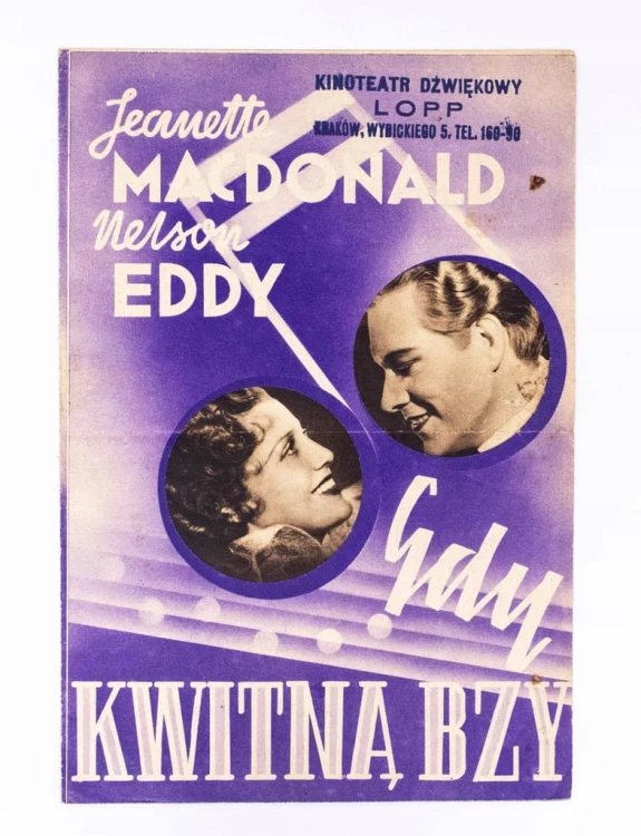 STARA REKLAMA - FILM GDY KWITNĄ BZY, KINOTEATR LOPP, KRAKÓW l. 30/40