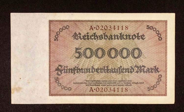 Niemcy 500.000 marek 1.05.1923. Seria A