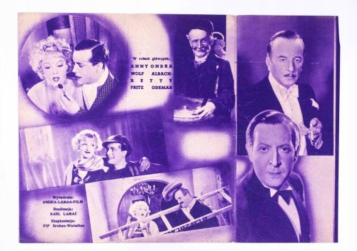 STARA REKLAMA - KINO, FILM KOCHANY ŁOBUZ, WARSZAWA / KRAKÓW, OKUPACJA l. 40