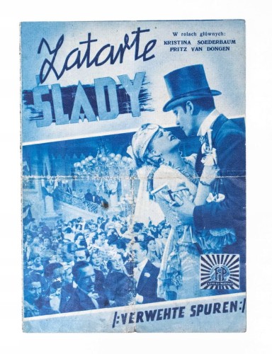 STARA REKLAMA - KINO, FILM ZATARTE ŚLADY, WARSZAWA / KRAKÓW, OKUPACJA l. 40