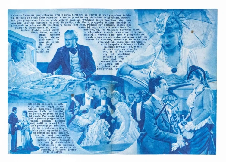 STARA REKLAMA - KINO, FILM ZATARTE ŚLADY, WARSZAWA / KRAKÓW, OKUPACJA l. 40