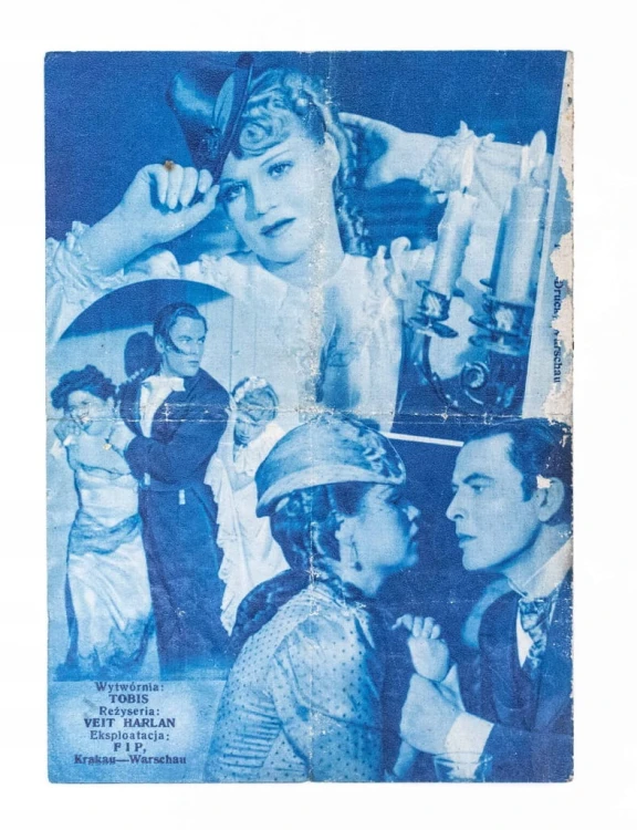 STARA REKLAMA - KINO, FILM ZATARTE ŚLADY, WARSZAWA / KRAKÓW, OKUPACJA l. 40