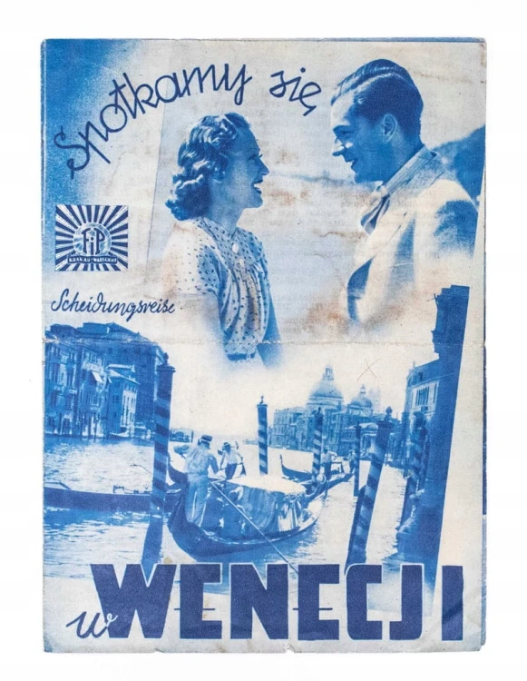 STARA REKLAMA - KINO, FILM SPOTKAMY SIĘ W WENECJI, OKUPACJA l. 40