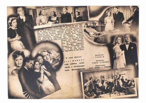 STARA REKLAMA - KINO, FILM NOC W KAWALERSKIM MIESZKANIU, OKUPACJA l. 40