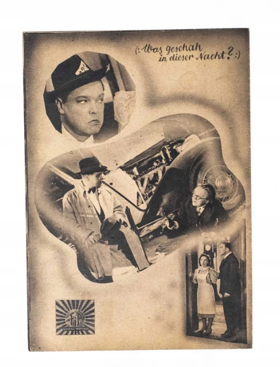 STARA REKLAMA - KINO, FILM NOC W KAWALERSKIM MIESZKANIU, OKUPACJA l. 40