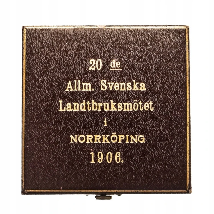 Szwecja, medal Gustaw V, wystawa rolnicza Orebro 1911