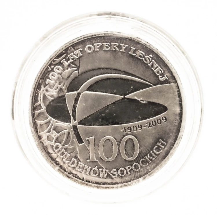 Polska, 100 guldenów sopockich, 100 lat Opery Leśnej Sopot 2009