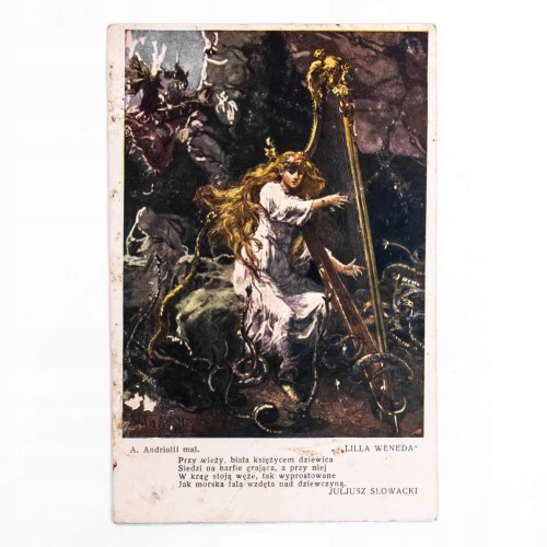 STARA POCZTÓWKA - LILLA WENEDA JULIUSZ SŁOWACKI TARNOPOL / STRYJŃ 1925